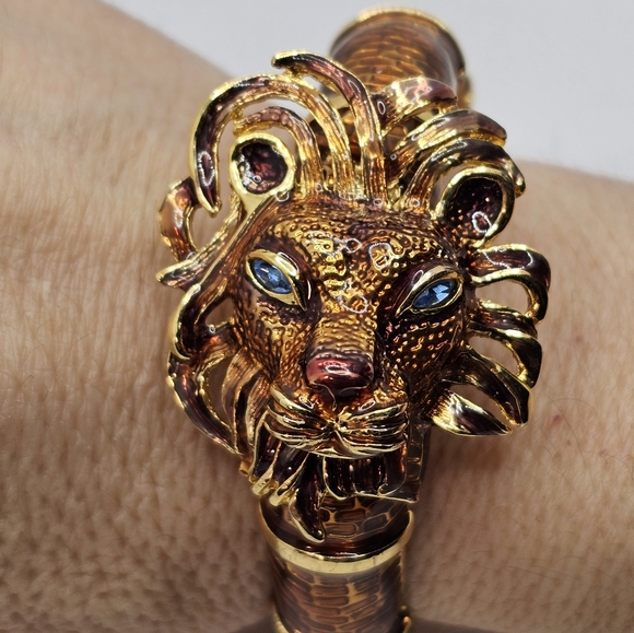 Authentic Rare Vintage Kenneth Jay Lane Clamper Bracelet! - Picture 9 of 12